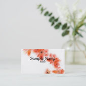 名刺テンプレート水彩花器 名刺 (スタンド正面)