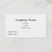 名刺テンプレート水彩花器 名刺 (裏面)