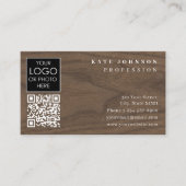 名刺テンプレート白質汎用木材 名刺 (正面)