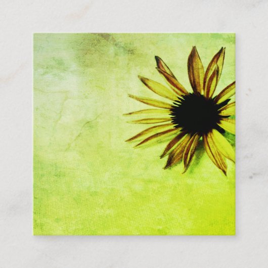 名刺テンプレート花春緑 スクエア名刺 (正面)