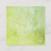 名刺テンプレート花春緑 スクエア名刺 (裏面)