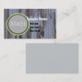 名刺テンプレート風化木材フォトアート 名刺 (正面/裏面)