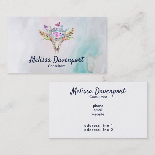 名刺テンプレート2 名刺 (正面/裏面)