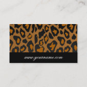 名刺テンプレート**はっきりしたLeopard印刷 名刺 (裏面)