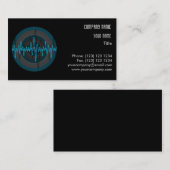 名刺テンプレート（サウンドライトブルー） 名刺 (正面/裏面)