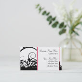 名刺テンプレート**ドラマチックな黒い渦巻き 名刺 (スタンド正面)