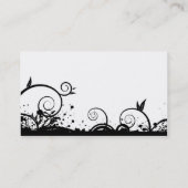 名刺テンプレート**ドラマチックな黒い渦巻き 名刺 (裏面)