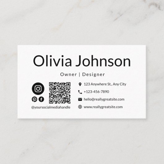 名刺テンプレート 名刺 (正面)