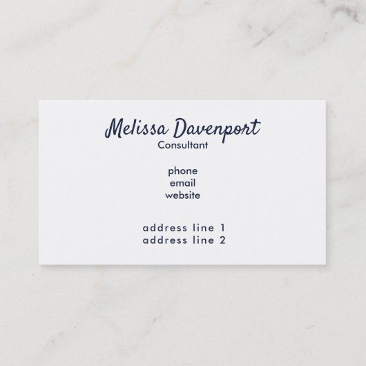 名刺テンプレート 名刺 (裏面)