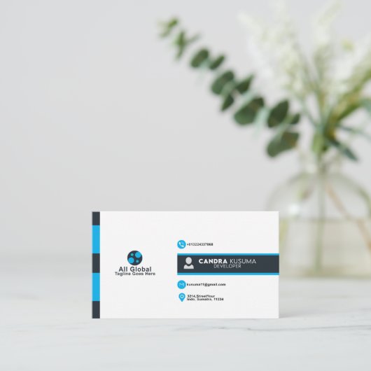 名刺テンプレート 名刺 (スタンド正面)