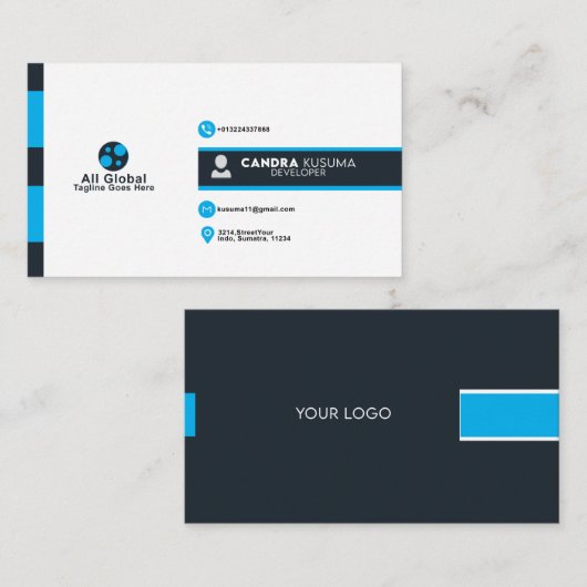 名刺テンプレート 名刺 (正面/裏面)