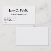 名刺テンプレート 名刺 (正面/裏面)