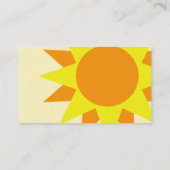 名刺テンプレート**日光の光線 名刺 (裏面)