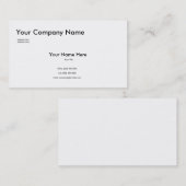 名刺テンプレート（白） 名刺 (正面/裏面)