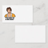 名刺テンプレート – 私は大きな取引の一種 名刺 (正面/裏面)