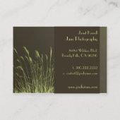 名刺テンプレート、雑草 名刺 (裏面)