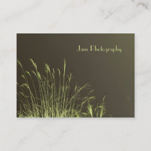 名刺テンプレート、雑草 名刺 (正面)