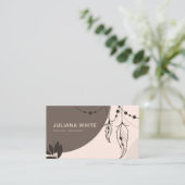 名刺テンプレート、Bohoモダン名刺 名刺 (スタンド正面)