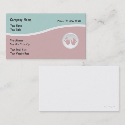 名刺デザイナーの色をマッサージ 名刺 (正面/裏面)