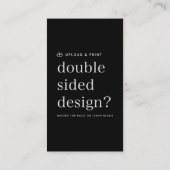 名刺デザインのアップロード 名刺 (裏面)