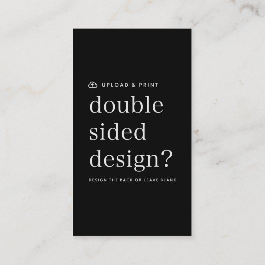 名刺デザインのアップロード 名刺 (裏面)