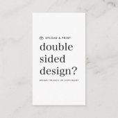 名刺デザインのアップロード 名刺 (裏面)