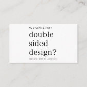 名刺デザインのアップロード 名刺 (裏面)