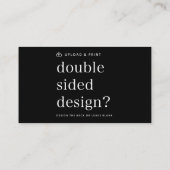 名刺デザインのアップロード 名刺 (裏面)