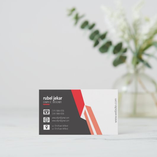 名刺デザイン印刷可能 名刺 (スタンド正面)