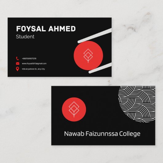 名刺デザイン 名刺 (正面/裏面)