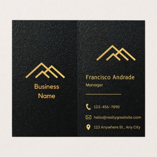 名刺デザイン 名刺 (内部フラット)