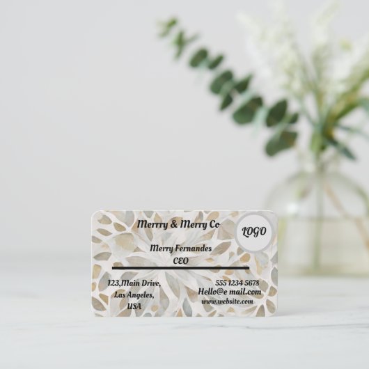 名刺デザイン 名刺 (スタンド正面)