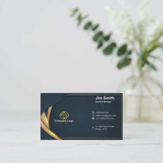 名刺デザイン 名刺 (スタンド正面)