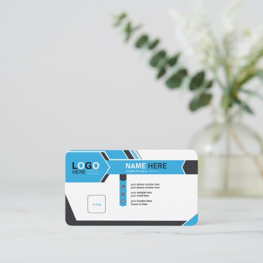 名刺デザイン 名刺 (スタンド正面)