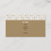 名刺トレンディーモダンタイル金ゴールド 名刺 (裏面)