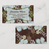 名刺ハワイアンブルーフラワー 名刺 (正面/裏面)