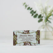 名刺ハワイアンブルーフラワー 名刺 (スタンド正面)