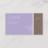 名刺バエレガントオーガニックーブ 名刺 (裏面)