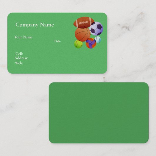 名刺バスケットボール 名刺 (正面/裏面)