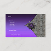 名刺パープルフローラジュエルアニマルプリント 名刺 (裏面)