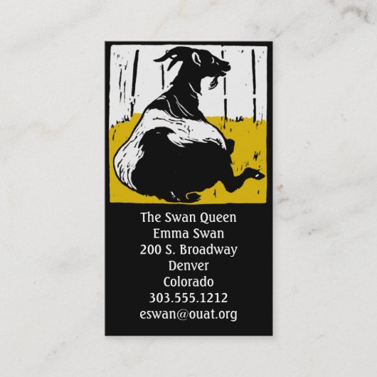 名刺ビクトリアン山羊 名刺 (正面)