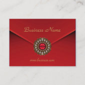 名刺ビジネスの赤いルックイメージ 名刺 (正面)