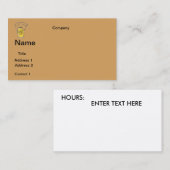 名刺ビールデザイン 名刺 (正面/裏面)