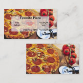 名刺ピザレストラン 名刺 (正面/裏面)