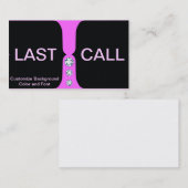 名刺ピンクとダイヤモンドのテンプレート 名刺 (正面/裏面)