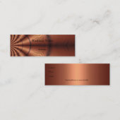 名刺ファブリッフェイクク銅 スキニー名刺 (正面/裏面)