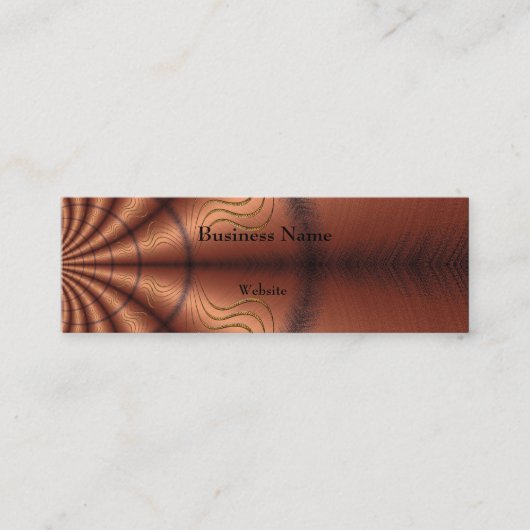 名刺ファブリッフェイクク銅 スキニー名刺 (正面)