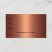 名刺ファブリッフェイクク銅 名刺 (裏面)