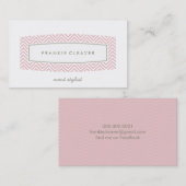 名刺フレッシュシボパターン（の模様が）あるパネ 名刺 (正面/裏面)