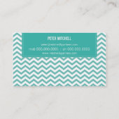 名刺フレッシュモダンシェブロン玉緑 名刺